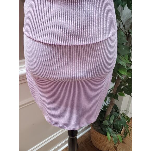 Fashion Nova Women's Purple Polyester Boat Neck Short Sleeve Knee Length Dress M - Picture 7 of 12